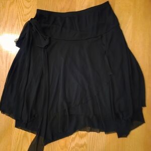Amy Byer Asymmetrical Black Skirt